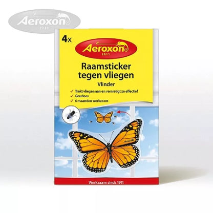 Aeroxon raamsticker tegen vliegen 4st